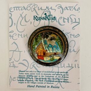 Winter Motif Russian Brooch/Pin